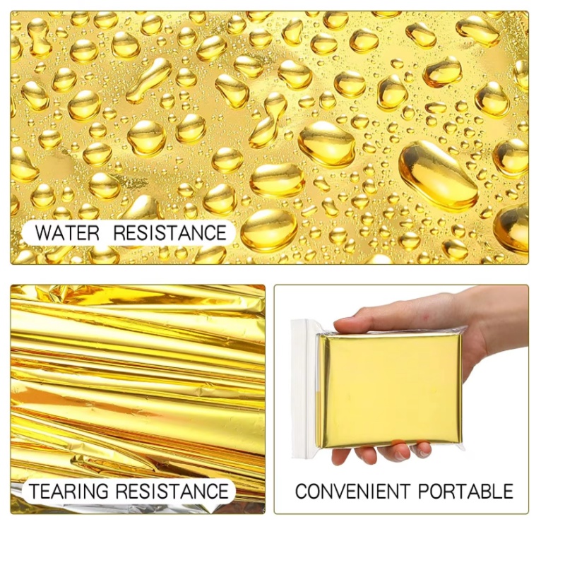 130×210cm Gold Mylar Survival  - Survival Blanket Reflective ulasan dan harga