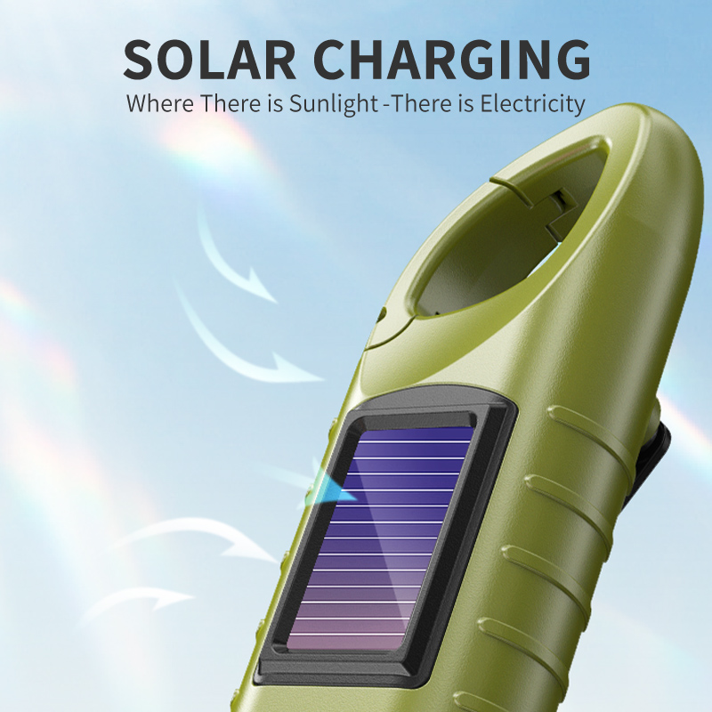 1PC LED Flashlight Solar Hand  - Solar Emergency Charger ulasan dan harga