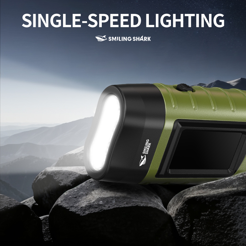 1PC LED Flashlight Solar Hand  - Solar Emergency Charger ulasan dan harga
